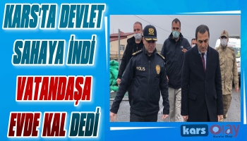 Vali Öksüz Uygulama Noktalarında EVDE KAL Dedi