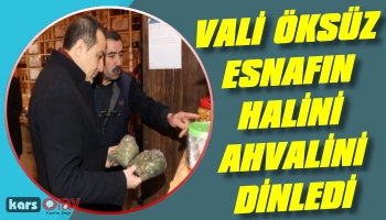 Vali Türker Öksüz, Esnafları Ziyaret Etti