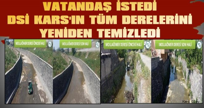 Vatandaş İstedi DSİ O Dereleri Yeniden Temizledi