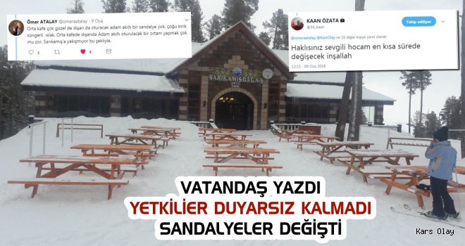 Vatandaş Yazdı Orta Kafenin Sandalyeleri Değişti