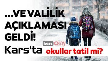  Yarın Kars'ta Okullar Tatil mi?