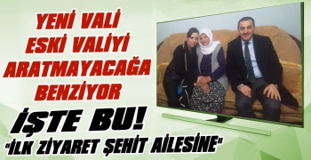 Yeni Vali Türker Öksüz'ün İlk Ziyareti Şehit Ailesi Oldu